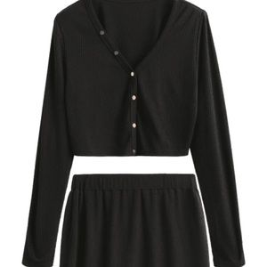 Crop top and skirt set